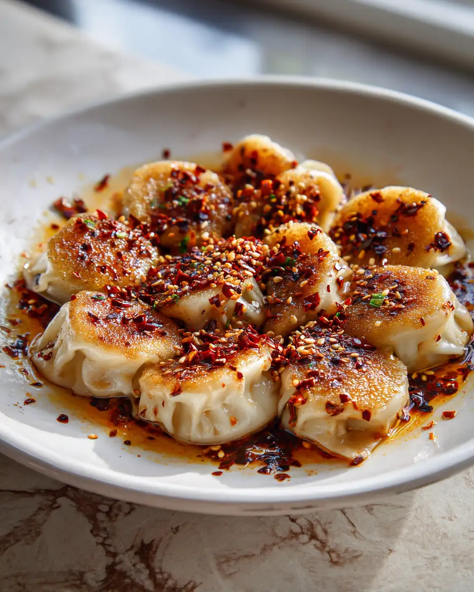 Crispy Chili Oil Dumplings: A Fiery Bite of Flavor - Featured Image