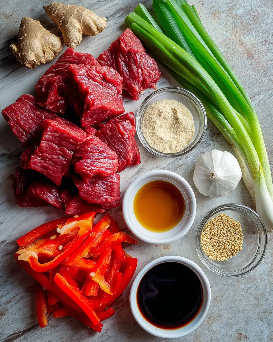 Ingredients for Sizzling Sensations: Mastering the Art of Crispy Chilli Beef