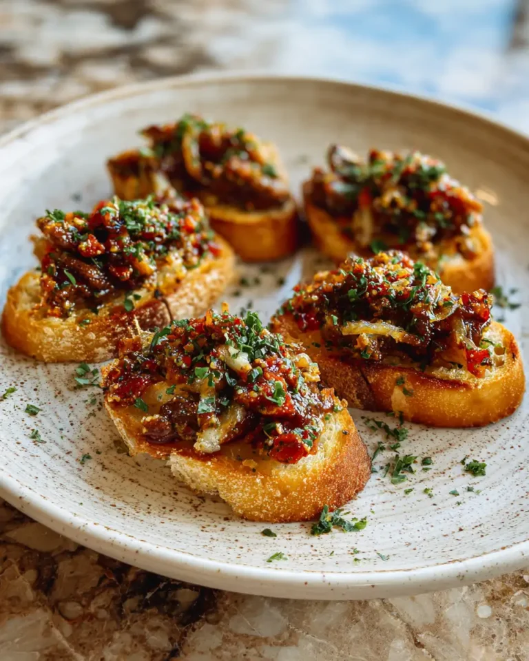 Savor the Crunch: Ultimate Crispy Garlic Anchovy Bruschetta Delight - Featured Image