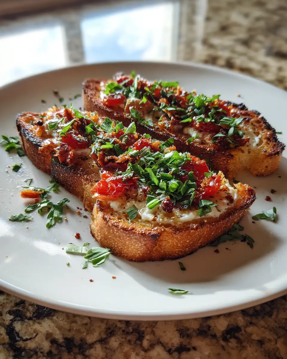 Final dish - Savor the Crunch: Ultimate Crispy Garlic Anchovy Bruschetta Delight