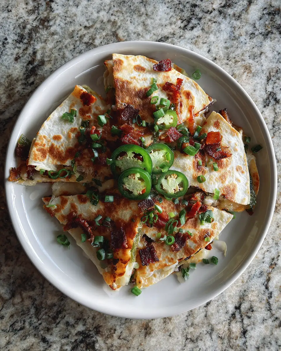 Spice Up Your Snack Game with Crispy Jalapeño Popper Quesadillas 6 Final dish - Spice Up Your Snack Game with Crispy Jalapeño Popper Quesadillas