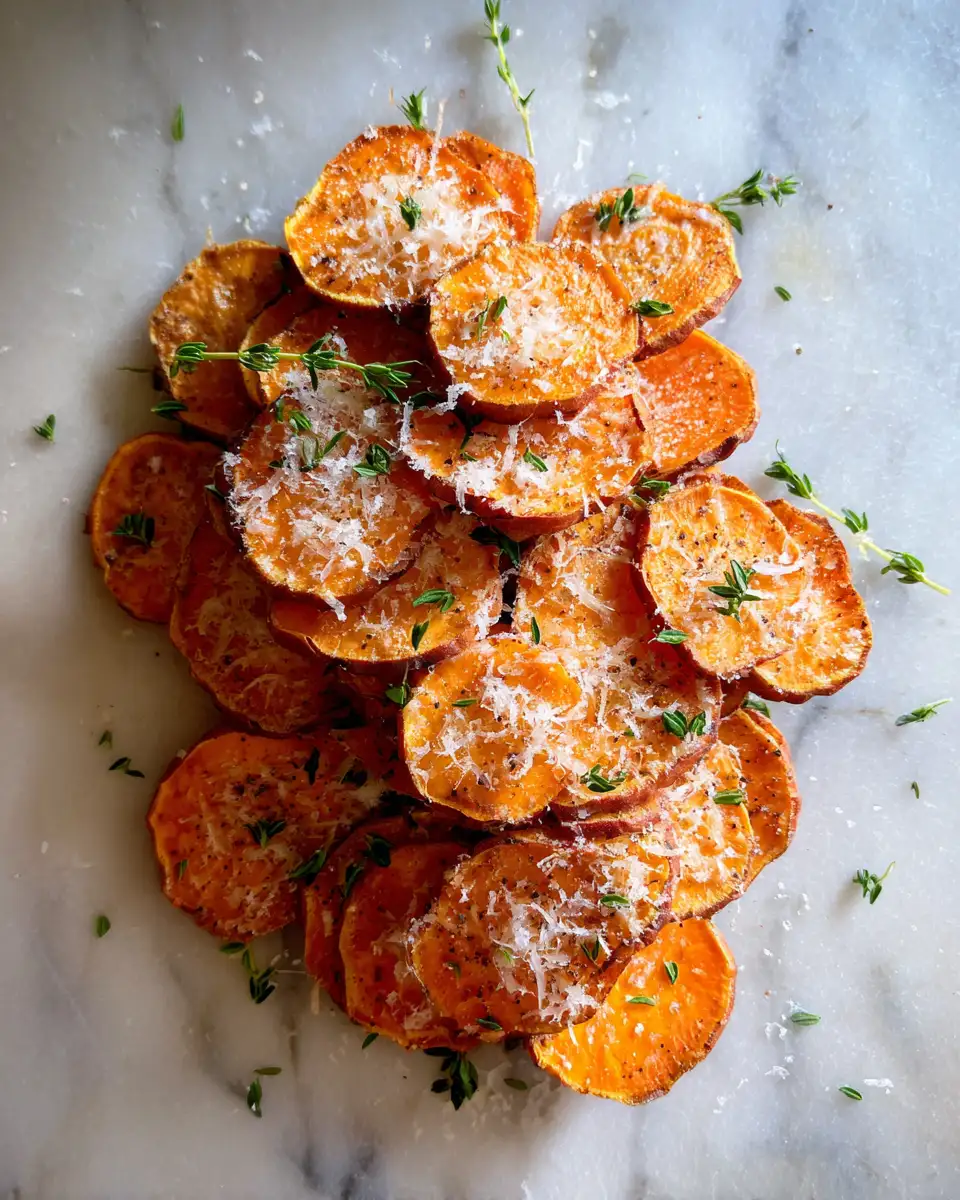 Ingredients for Crispy Parmesan Sweet Potato Stacks: Your New Favorite Side Dish Delight