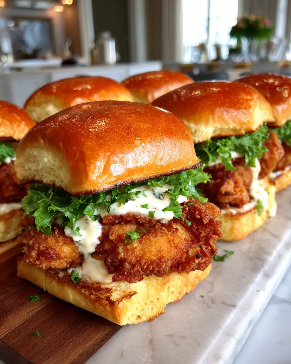 Irresistibly Crunchy: Dive into Crispy Ranch Chicken Sliders 6 Final dish - Irresistibly Crunchy: Dive into Crispy Ranch Chicken Sliders