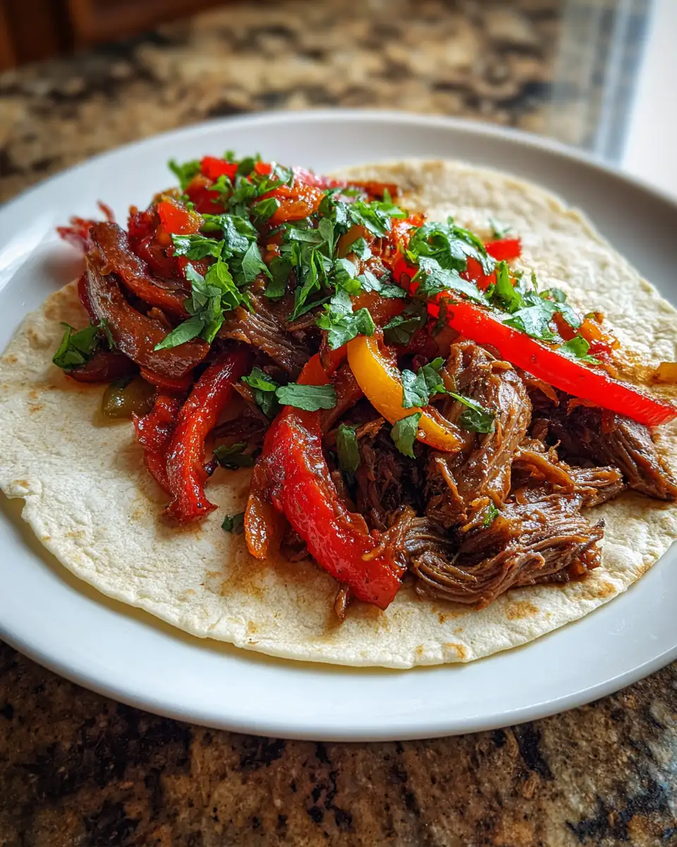 Sizzling Crockpot Fajitas: A Flavor Fiesta Made Easy 6 Final dish - Sizzling Crockpot Fajitas: A Flavor Fiesta Made Easy