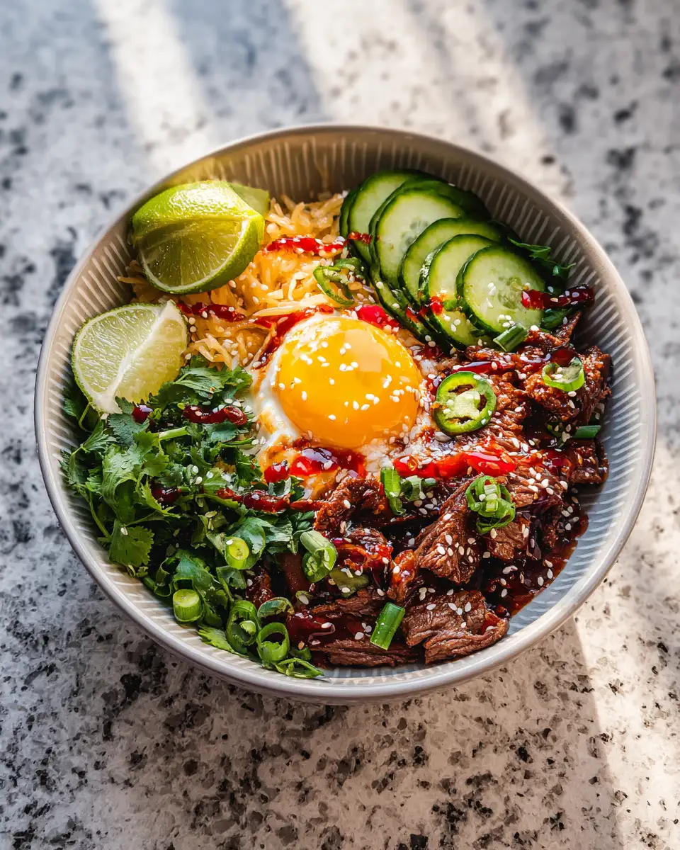 Final dish - Spice Up Your Dinner: Easy Hot Honey Beef Bowl Recipe