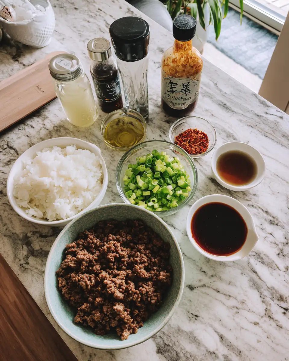 Ingredients for Spice Up Your Dinner: Easy Hot Honey Beef Bowl Recipe