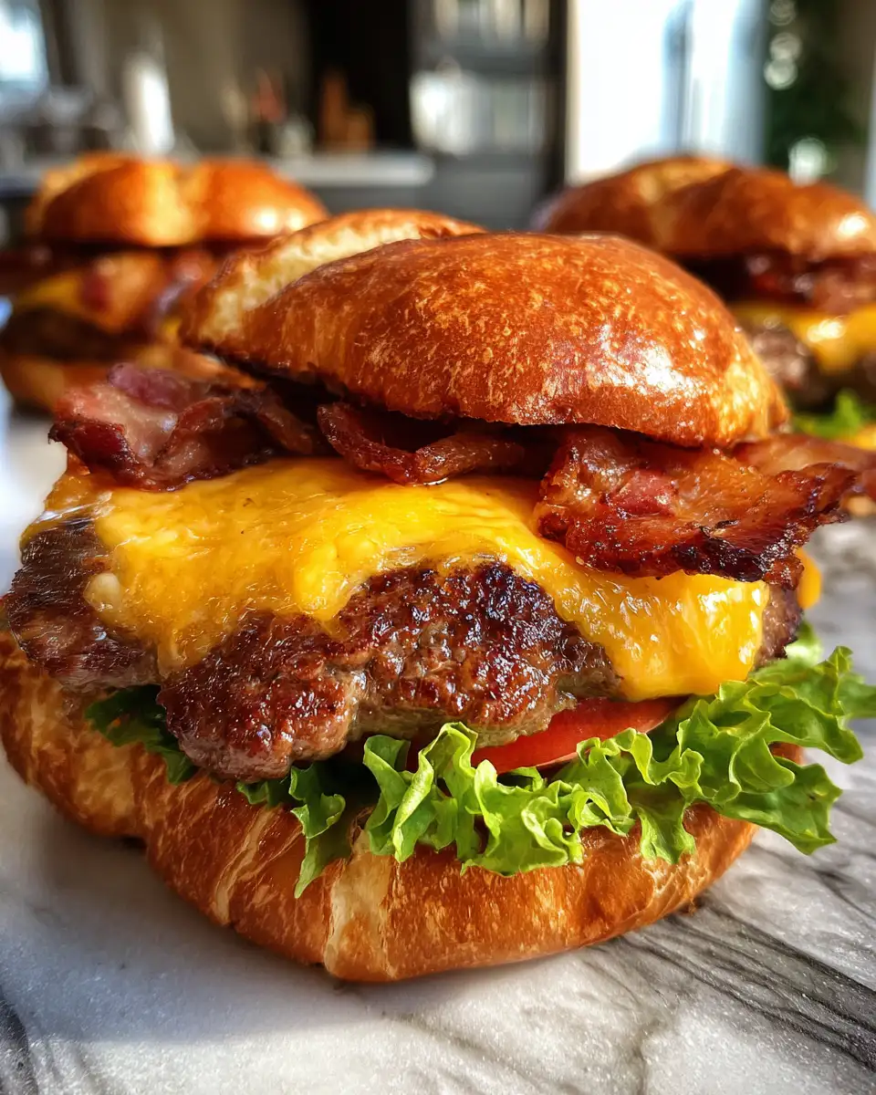 Final dish - Savor the Flavor: Garlic Butter Bacon Cheeseburger Rollups Unleashed