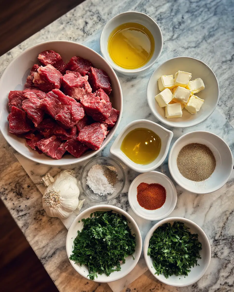 Sizzling Garlic Butter Beef Bites That Melt in Your Mouth 4 Ingredients for Sizzling Garlic Butter Beef Bites That Melt in Your Mouth