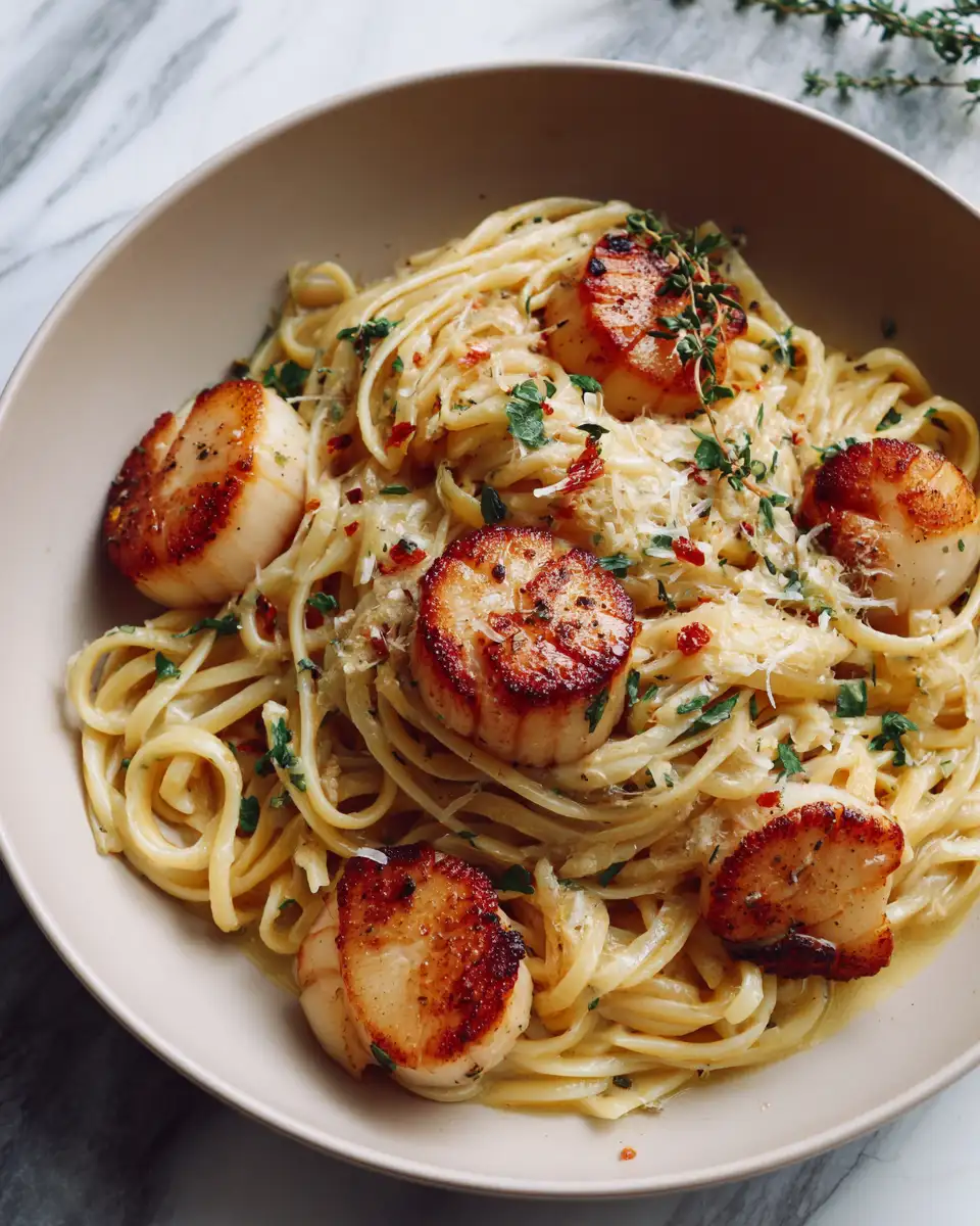Decadent Garlic Butter Scallop Linguine: A Gourmet Delight - Featured Image