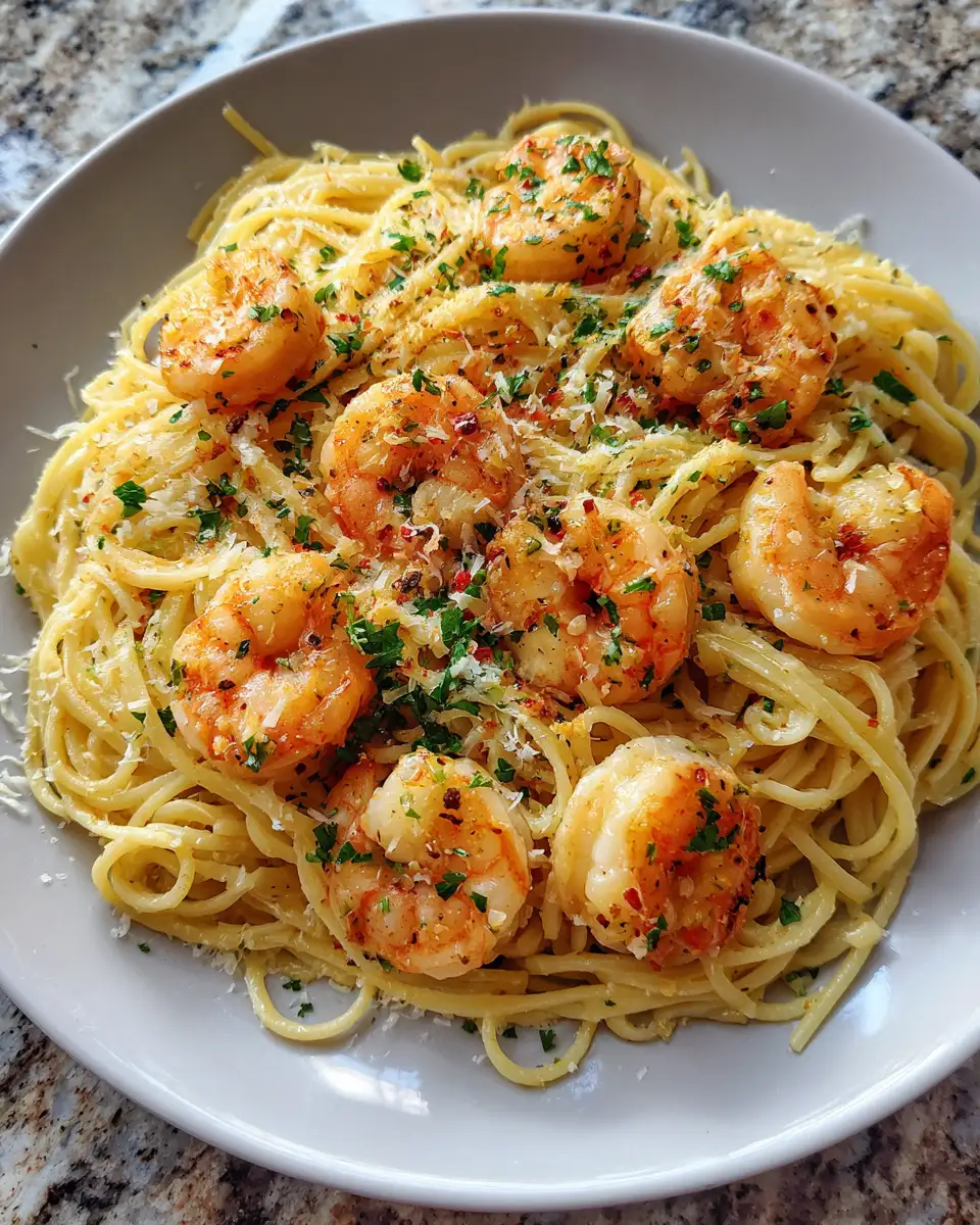 Heavenly Garlic Butter Shrimp Scampi Pasta: A Flavorful Twist on a Classic Dish 6 Final dish - Heavenly Garlic Butter Shrimp Scampi Pasta: A Flavorful Twist on a Classic Dish