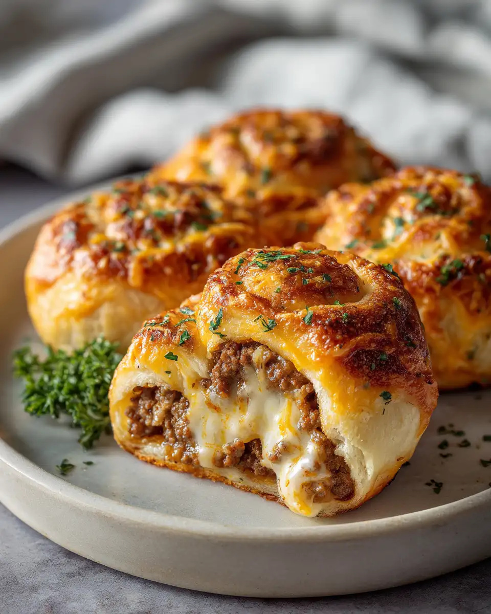 Irresistible Garlic Cheeseburger Rollups for the Ultimate Comfort Food Experience - Featured Image