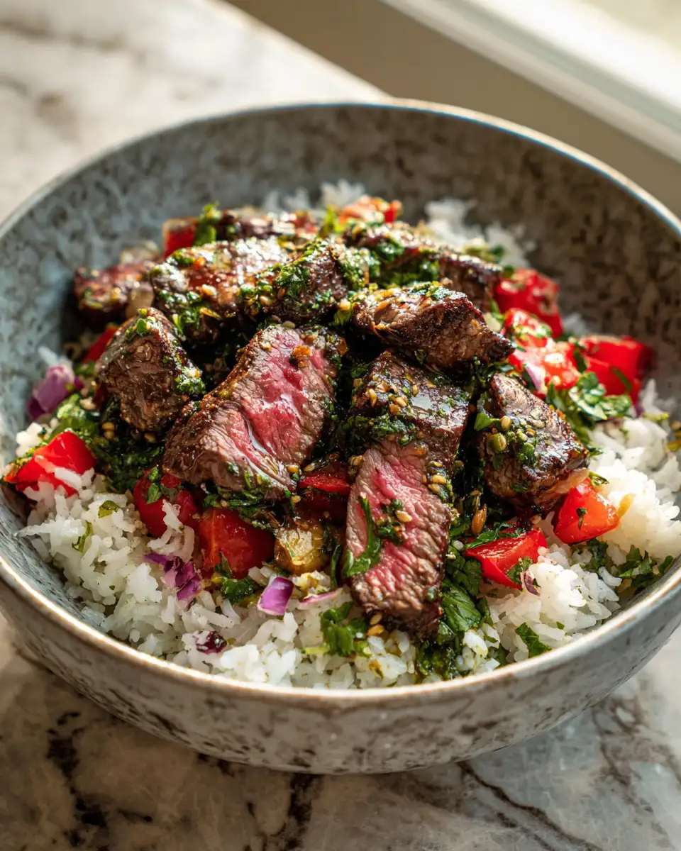 Savor the Flavor: Garlic Herb Butter Steak Bowl Bliss - Featured Image
