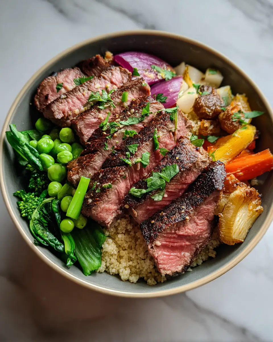 Savor the Flavor: Garlic Herb Butter Steak Bowl Bliss 6 Final dish - Savor the Flavor: Garlic Herb Butter Steak Bowl Bliss