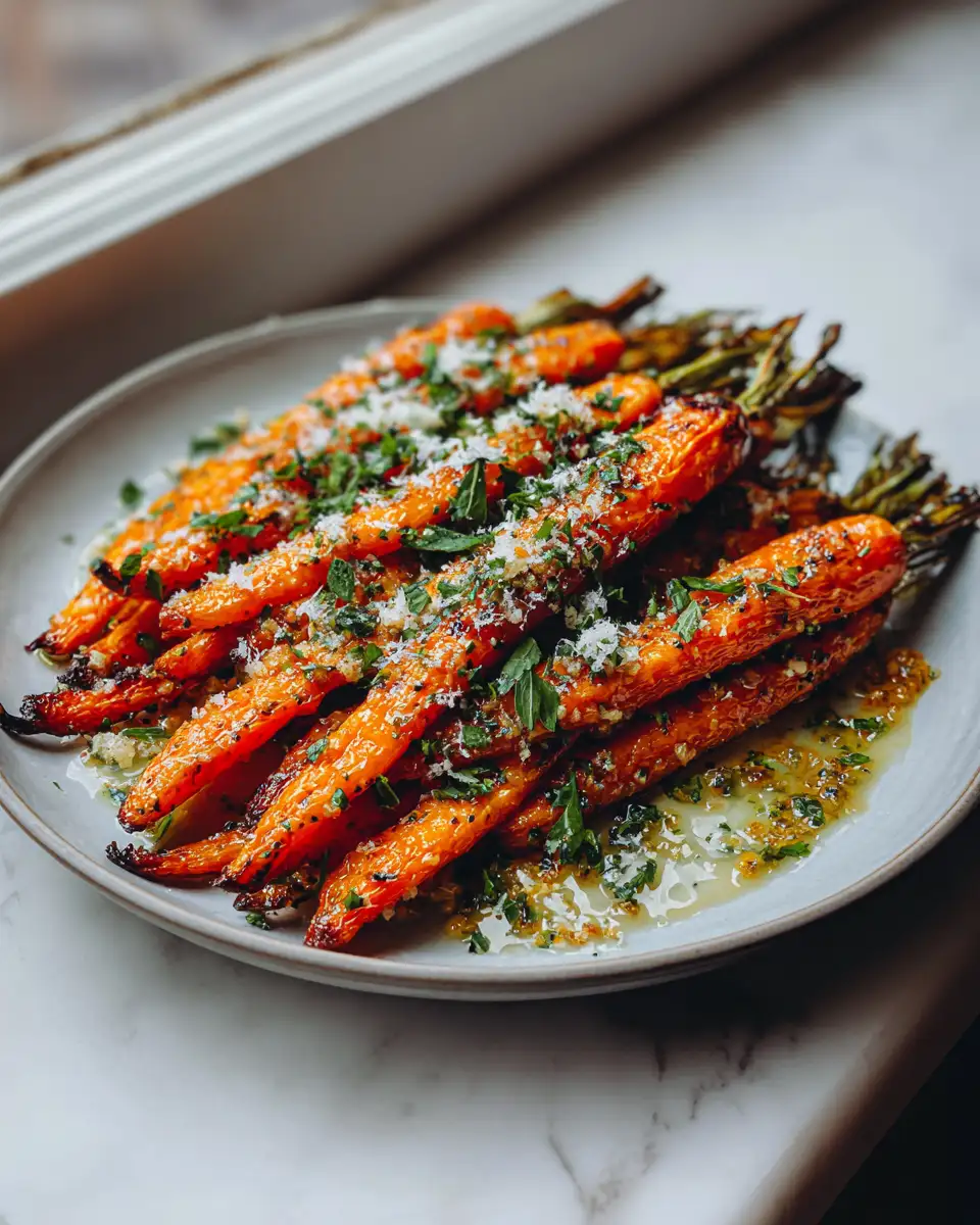 Irresistible Garlic Parmesan Roasted Carrots: A Flavorful Side Dish Sensation 6 Final dish - Irresistible Garlic Parmesan Roasted Carrots: A Flavorful Side Dish Sensation