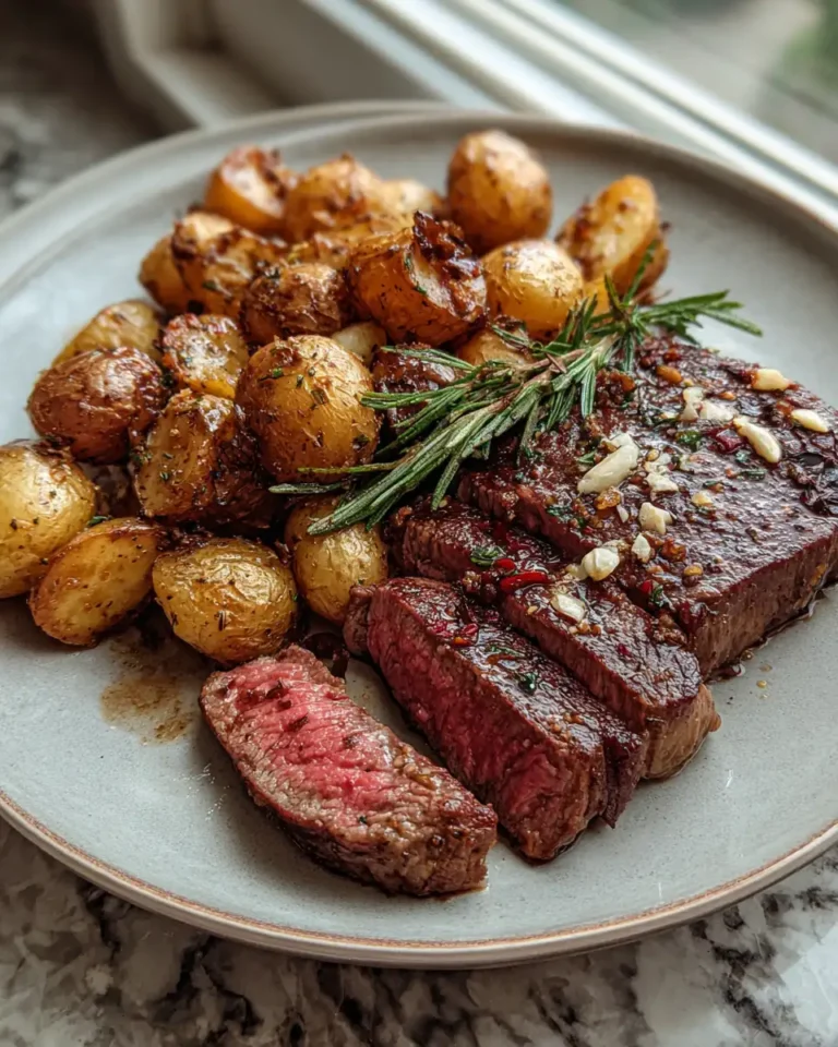 Savor the Perfect Harmony of Garlic Steak and Potatoes - Featured Image