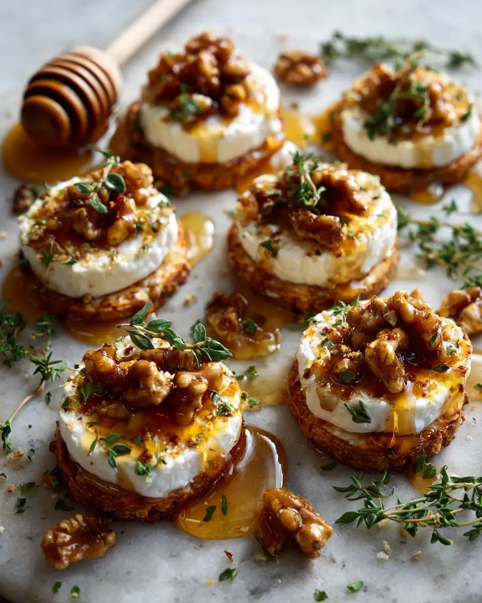 Irresistibly Sweet and Savory: Goat Cheese and Honey Bites Delight 6 Final dish - Irresistibly Sweet and Savory: Goat Cheese and Honey Bites Delight