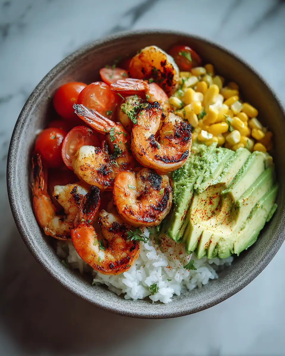 Savor the Flavor: Grilled Shrimp Bowl with Avocado Delight - Featured Image
