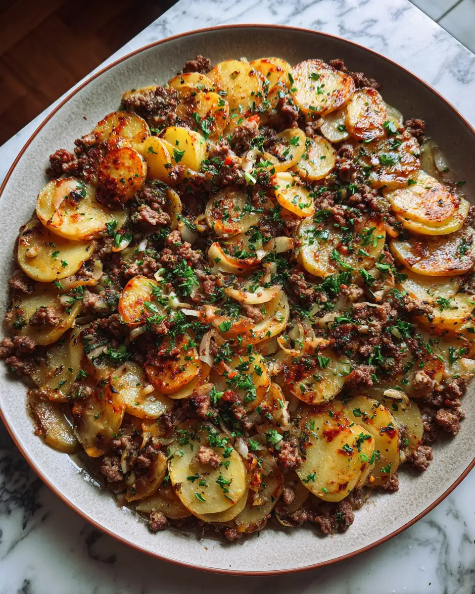 Final dish - Savory Comfort: Ground Beef and Potatoes Delight
