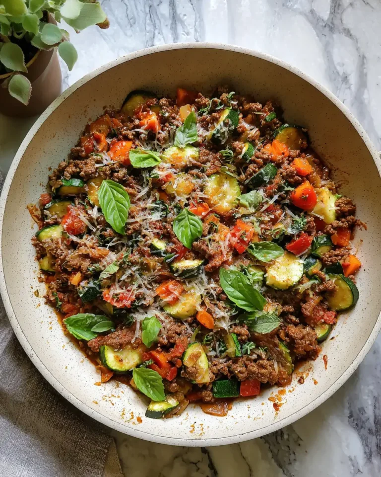 Sizzling Ground Beef and Zucchini Skillet Sensation - Featured Image