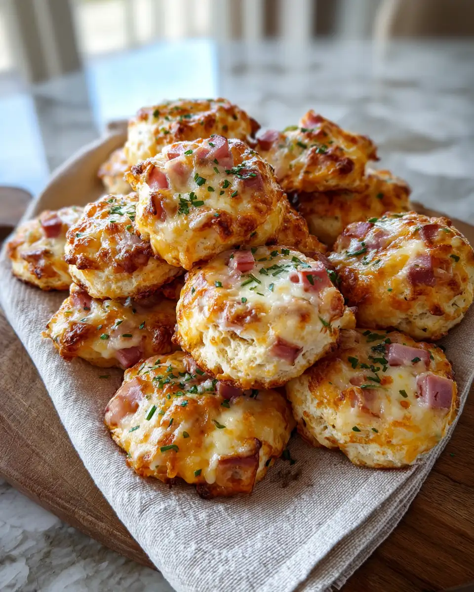 Irresistible Ham Cheese Butter Biscuits: A Savory Delight 6 Final dish - Irresistible Ham Cheese Butter Biscuits: A Savory Delight