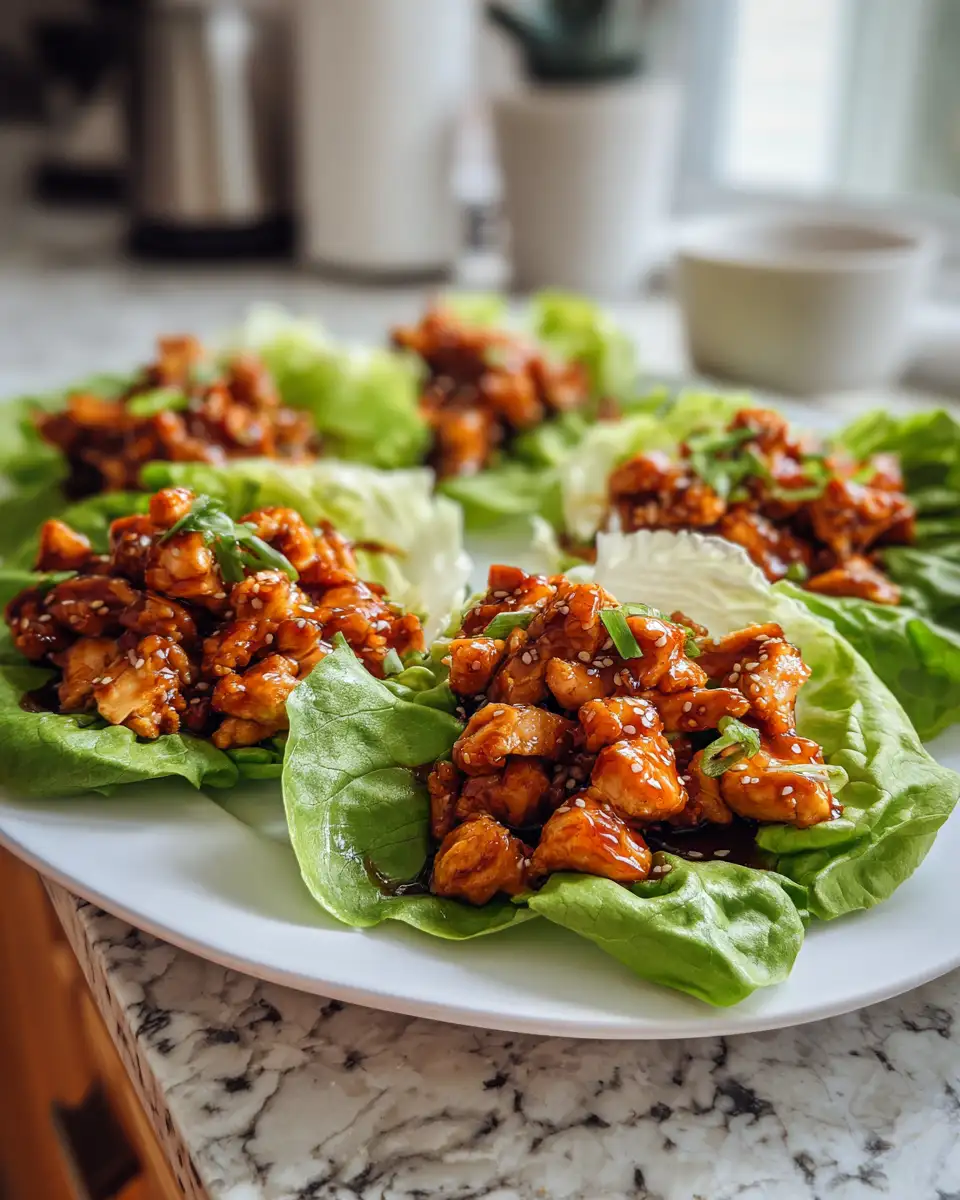 Irresistible Honey Garlic Chicken Lettuce Wraps for a Flavorful Feast - Featured Image