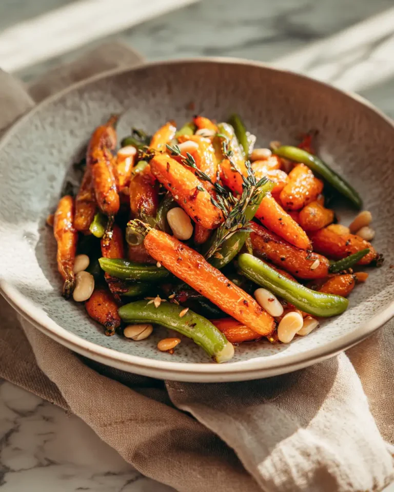Sweet Symphony: Irresistible Honey Glazed Carrots and Beans - Featured Image