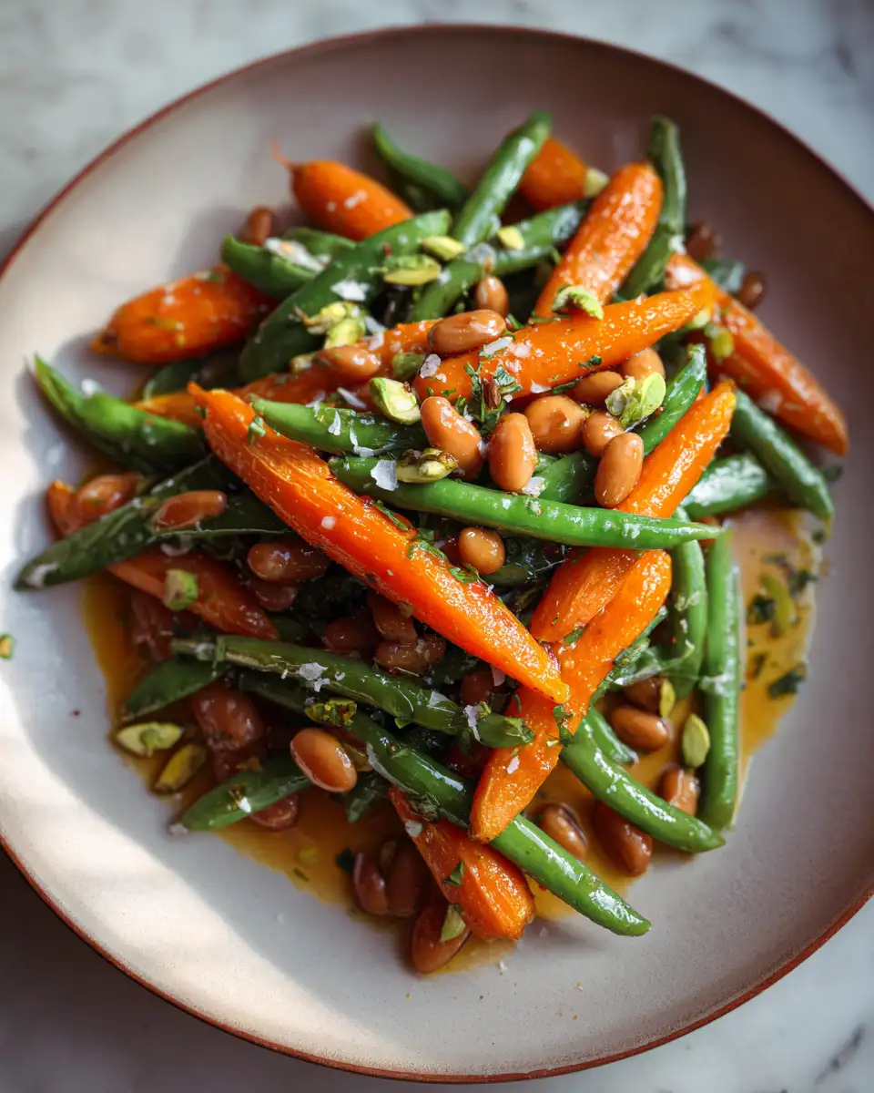 Sweet Symphony: Irresistible Honey Glazed Carrots and Beans 6 Final dish - Sweet Symphony: Irresistible Honey Glazed Carrots and Beans