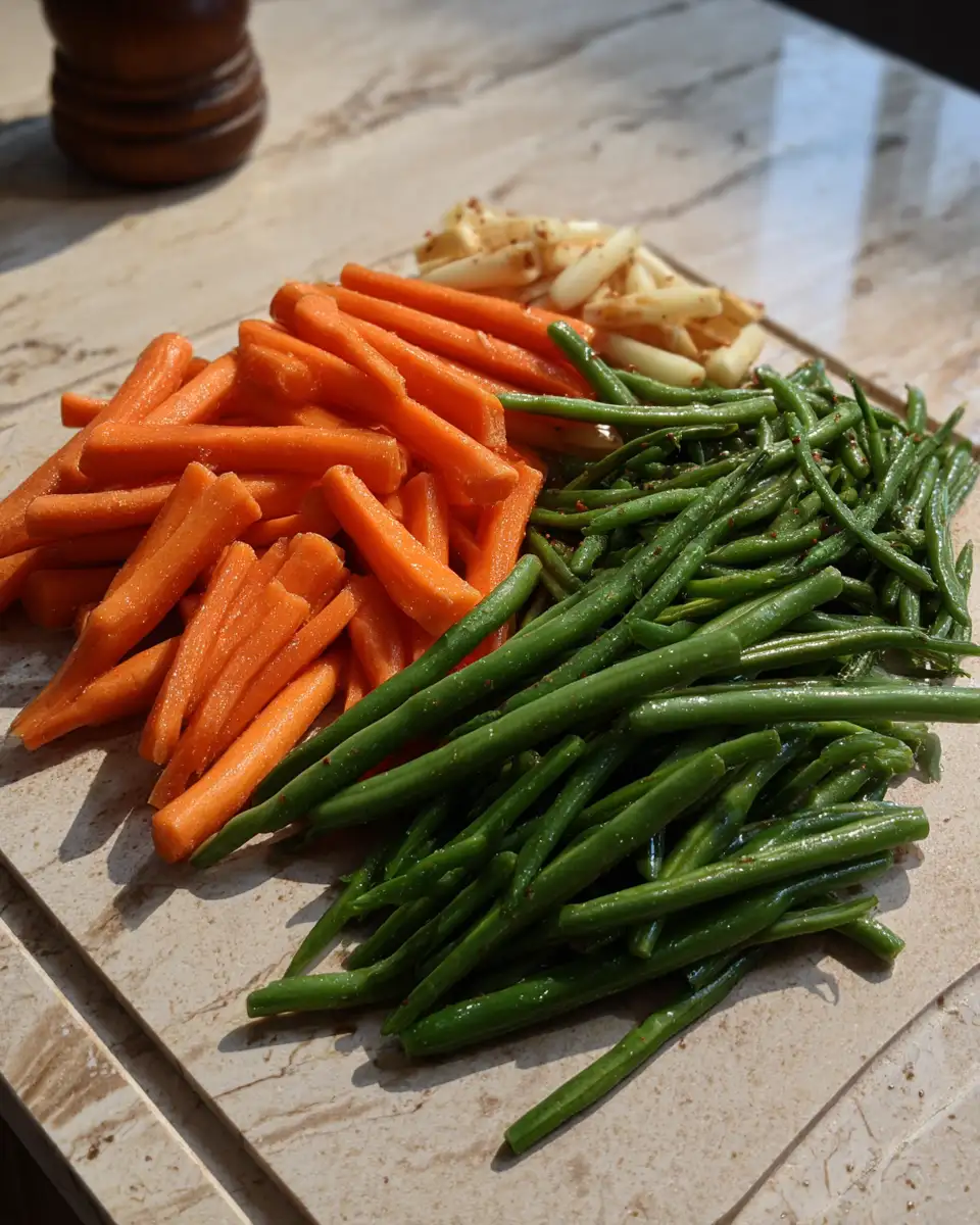 Sweet Symphony: Irresistible Honey Glazed Carrots and Beans 4 Ingredients for Sweet Symphony: Irresistible Honey Glazed Carrots and Beans