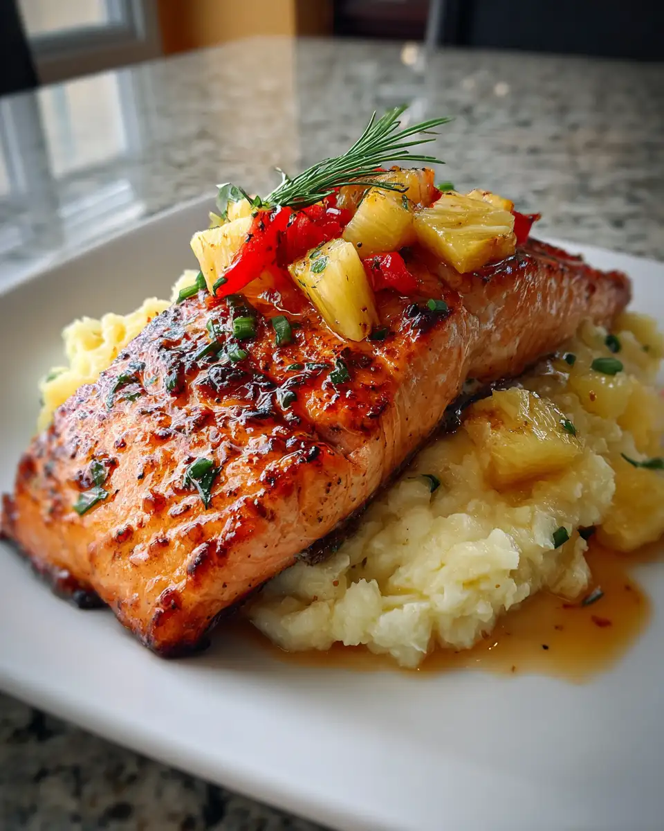 Sweet and Savory Delight: Honey Pineapple Glazed Salmon Recipe - Featured Image