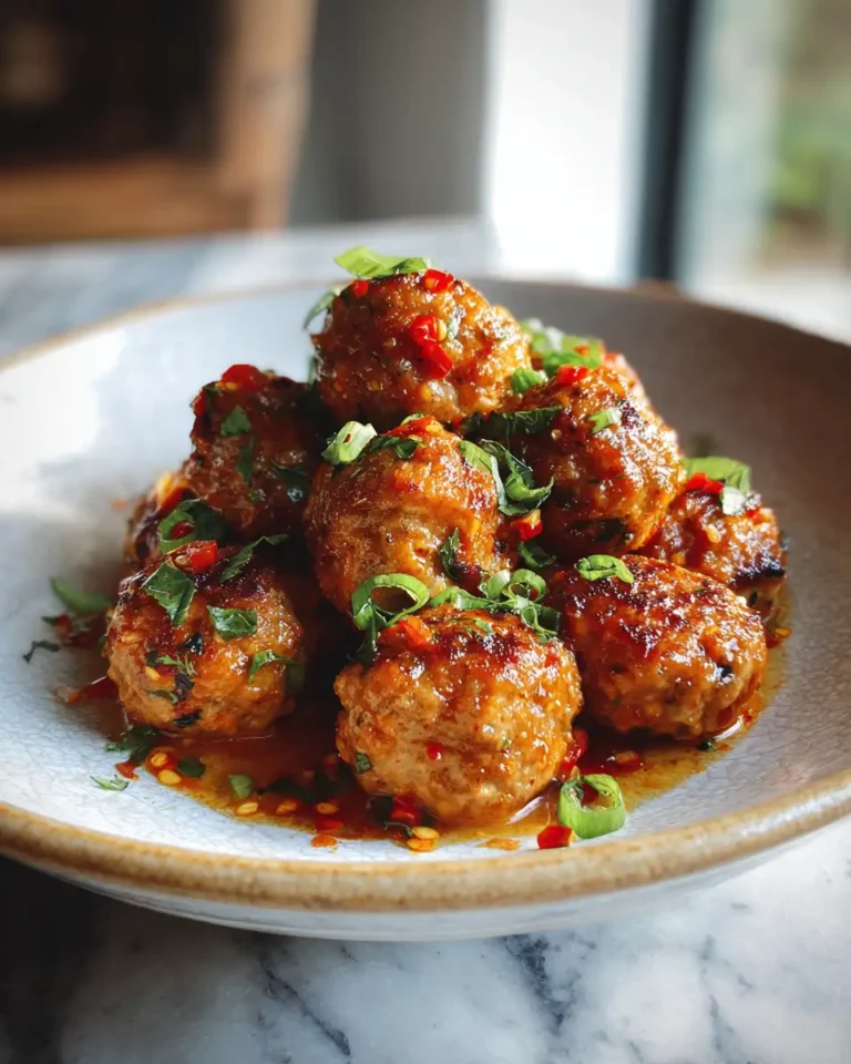 Spice Up Your Dinner with Irresistible Honey Sriracha Turkey Meatballs - Featured Image