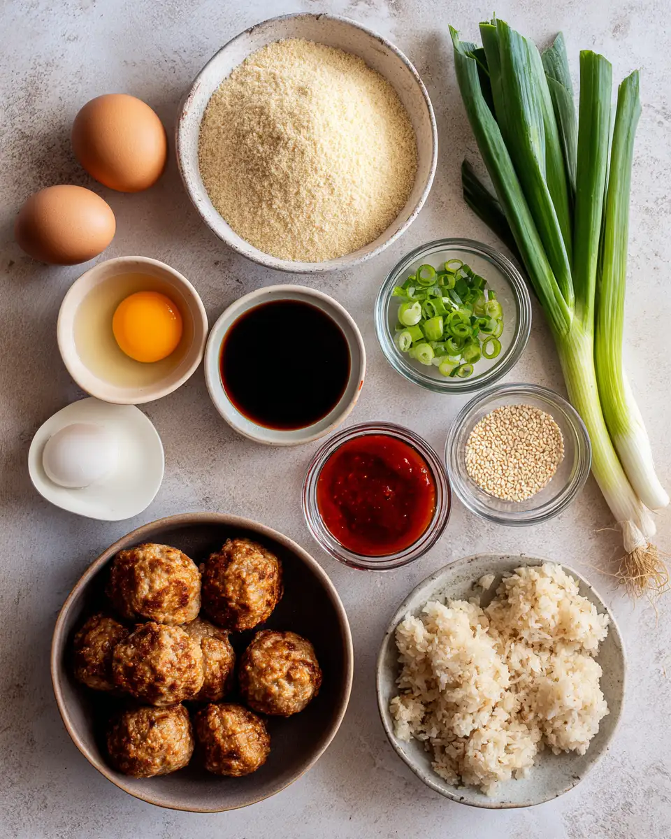 Ingredients for Spice Up Your Dinner with Irresistible Honey Sriracha Turkey Meatballs