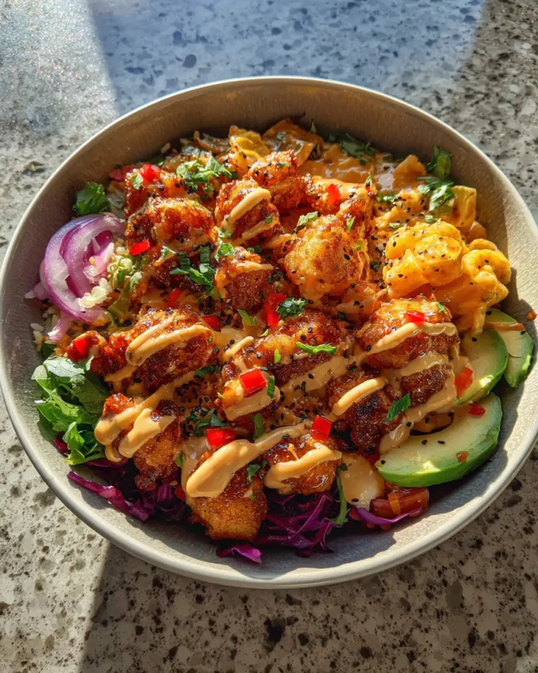 Savor the Sweet Heat: Hot Honey Crispy Chicken Bowl Delight - Featured Image