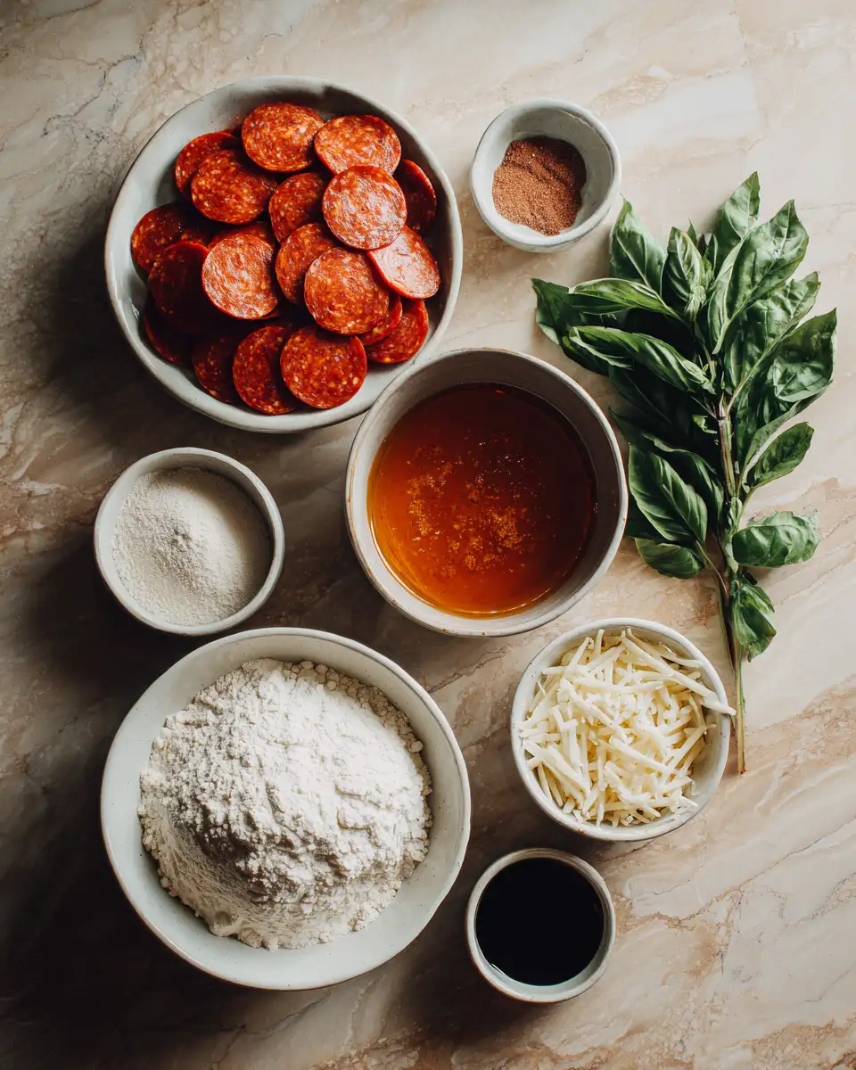 Ingredients for Sizzling Sensations: Discover the Bold Flavors of Hot Honey Pepperoni Pizza