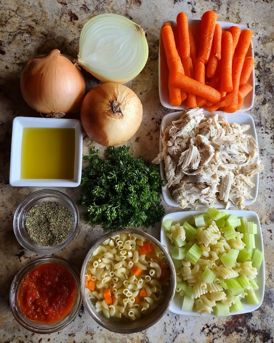 Ingredients for Savor the Soul of Italy with This Hearty Italian Chicken Soup