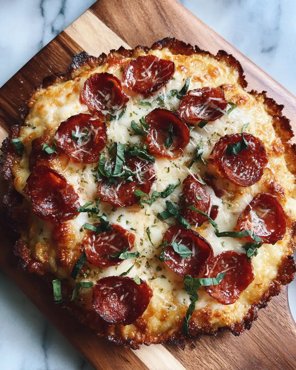 Final dish - Crispy Keto Delight: Irresistible Pepperoni Cheese Crisps