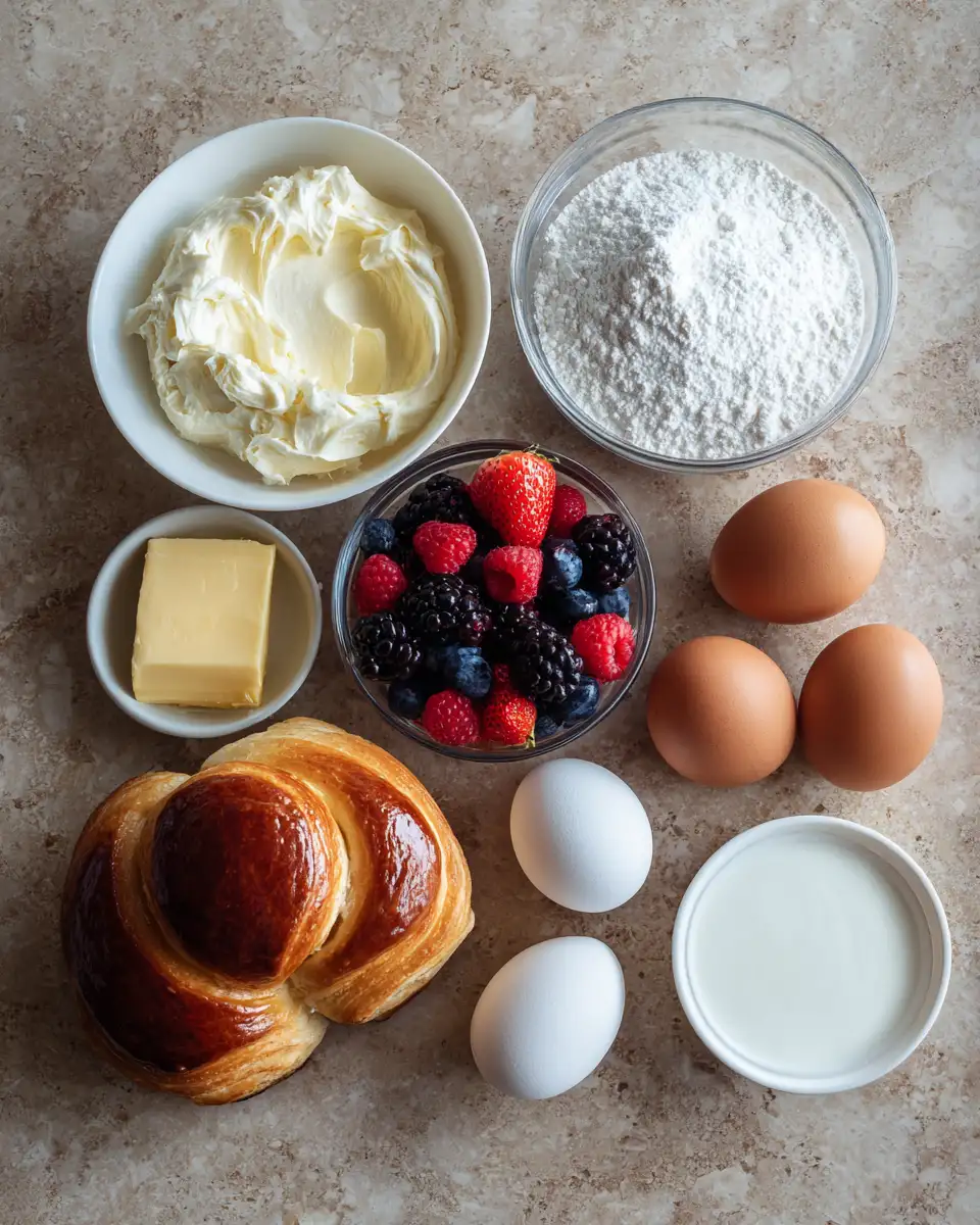 Ingredients for Indulge in Royal Flavors: The Ultimate King's Hawaiian Cheesecake Danish Experience