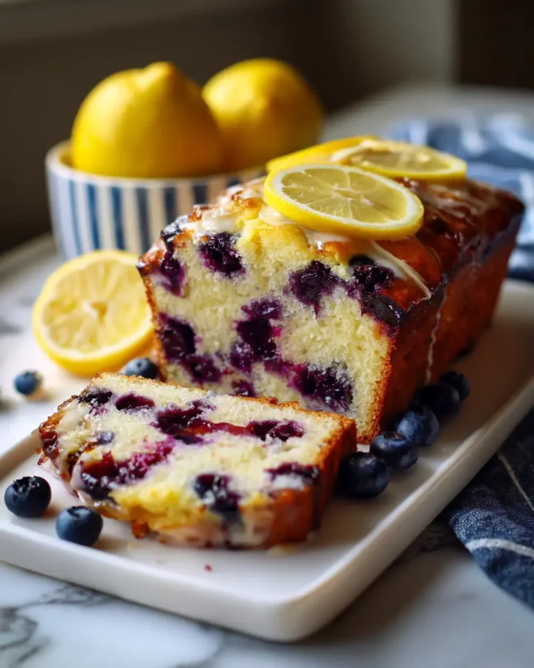 Zesty Lemon Blueberry Loaf Cake: A Burst of Flavor in Every Slice - Featured Image