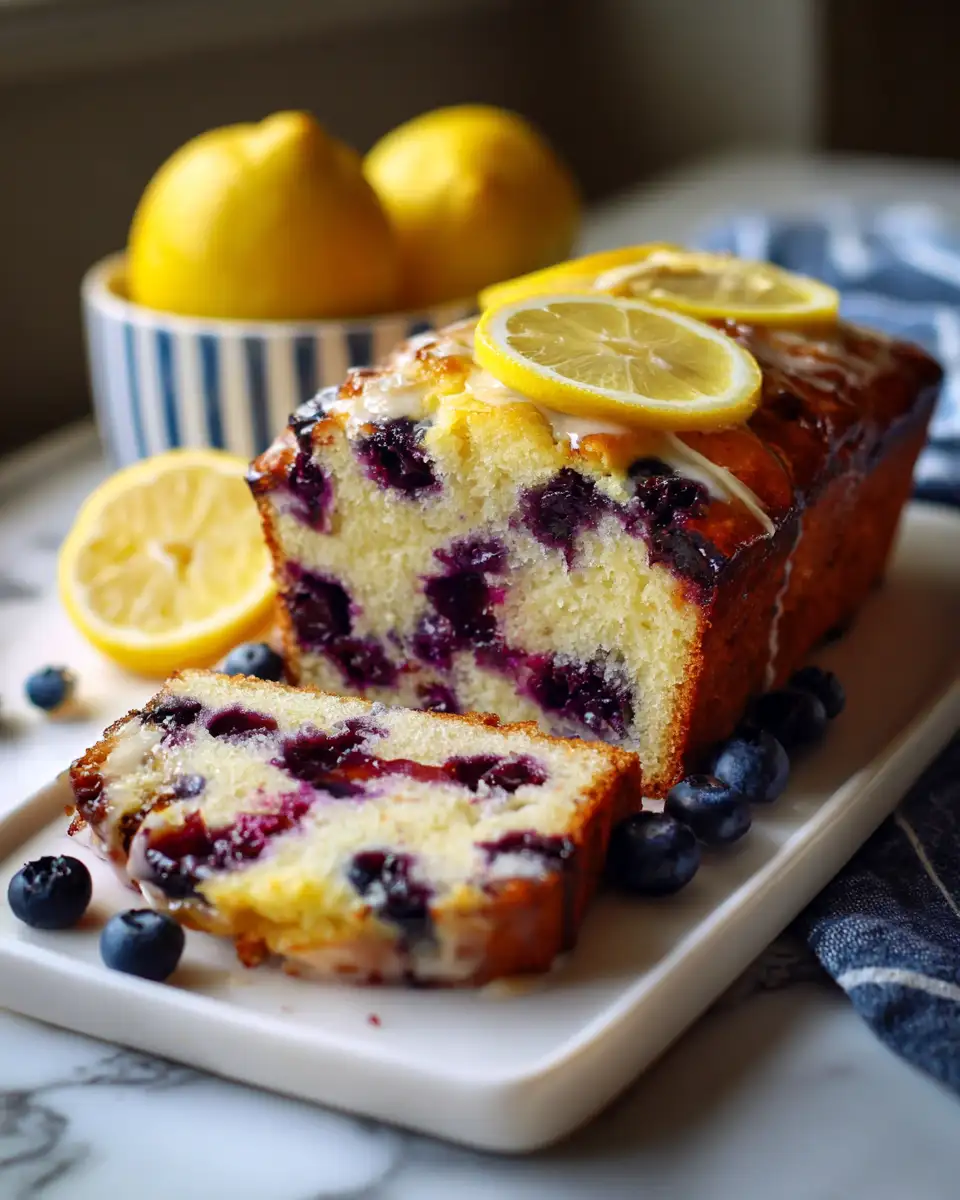 Zesty Lemon Blueberry Loaf Cake: A Burst of Flavor in Every Slice - Featured Image