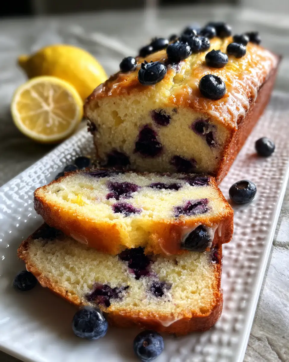 Zesty Lemon Blueberry Loaf Cake: A Burst of Flavor in Every Slice 6 Final dish - Zesty Lemon Blueberry Loaf Cake: A Burst of Flavor in Every Slice