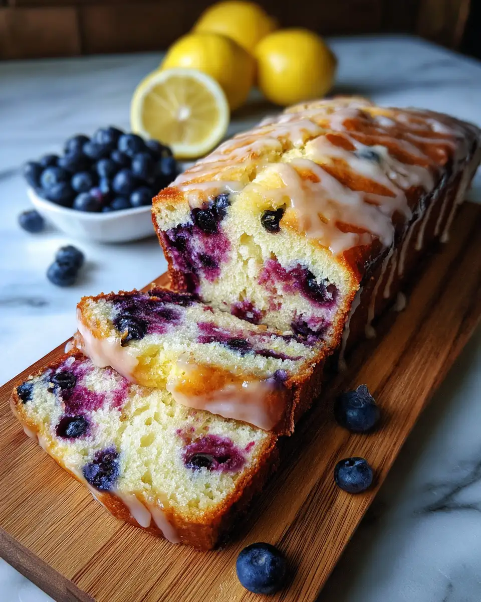 Zesty Delight: Discover the Perfect Lemon Blueberry Yogurt Loaf 6 Final dish - Zesty Delight: Discover the Perfect Lemon Blueberry Yogurt Loaf