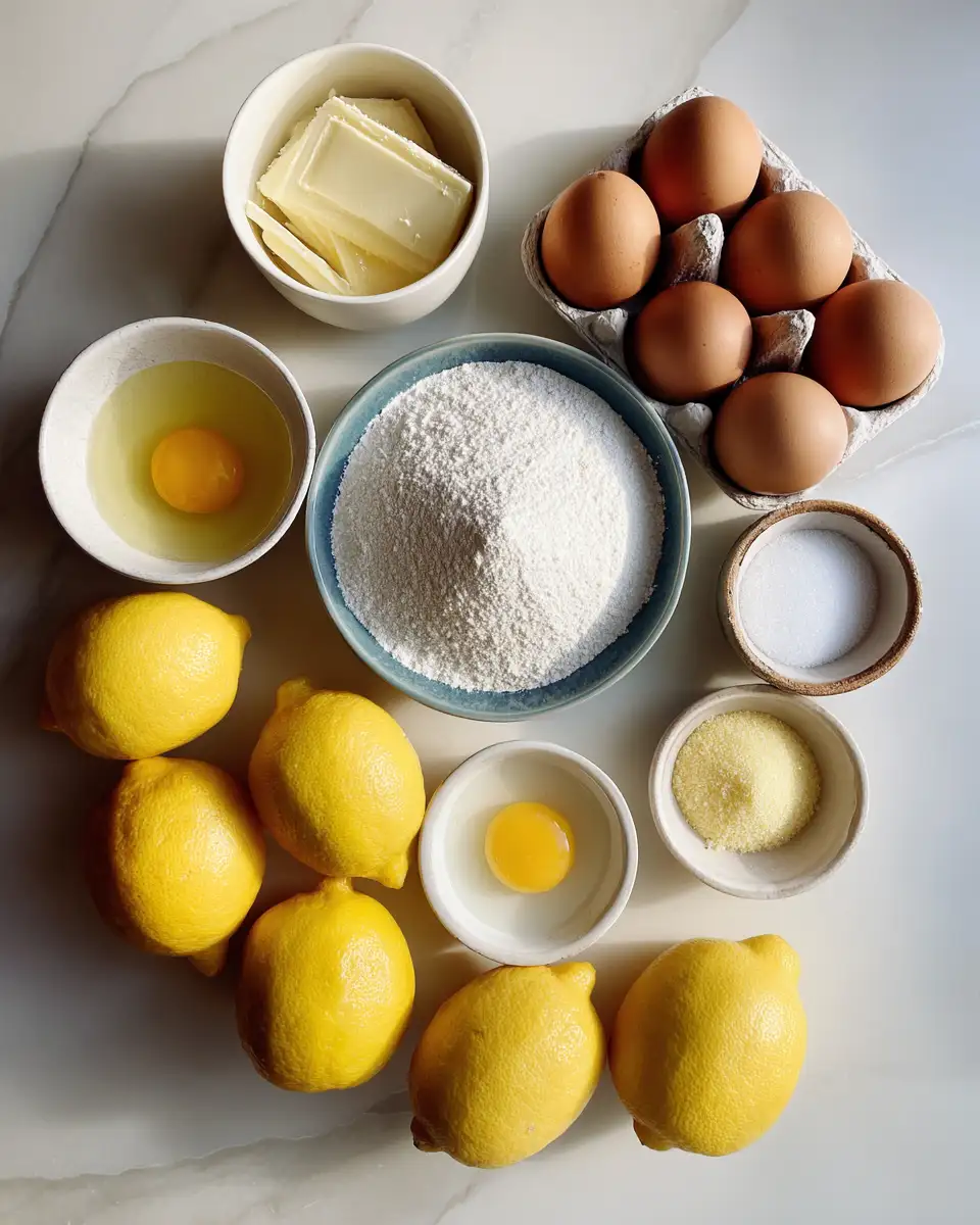 Zesty Lemon Brownies That Will Brighten Your Day 4 Ingredients for Zesty Lemon Brownies That Will Brighten Your Day
