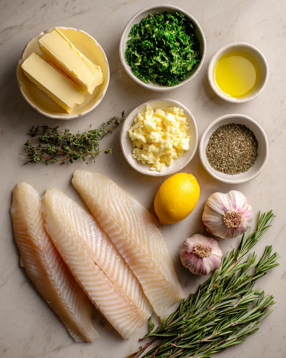 Savor the Flavors: Lemon Herb Butter Tilapia Delight 4 Ingredients for Savor the Flavors: Lemon Herb Butter Tilapia Delight