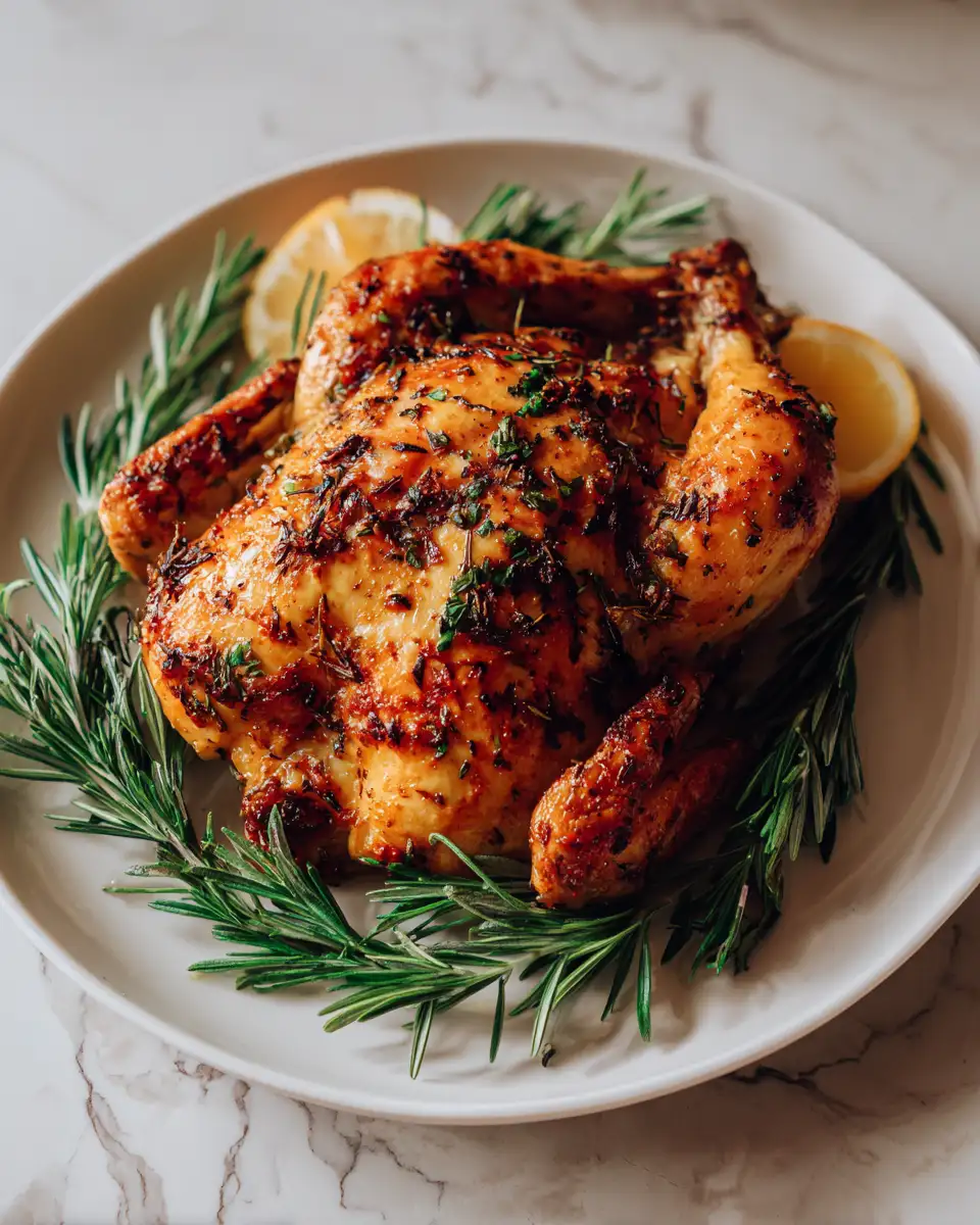 Final dish - Zesty Lemon Herb Roast Chicken: A Flavorful Feast Awaits