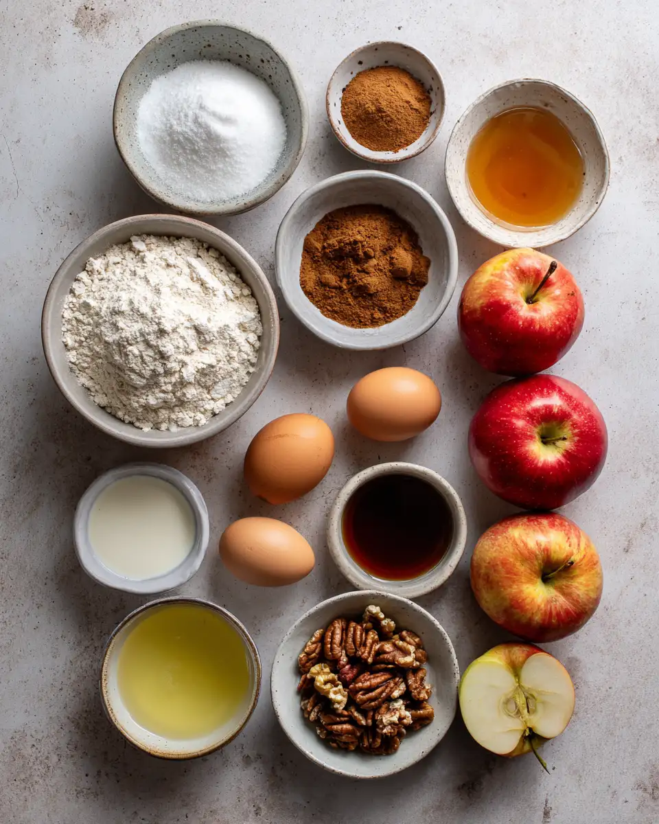 Ingredients for Warm Up Your Fall with Maple Cinnamon Apple Bread Bliss