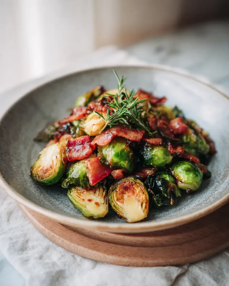 Maple Glazed Bacon Brussels Sprouts: A Sweet and Savory Sensation - Featured Image