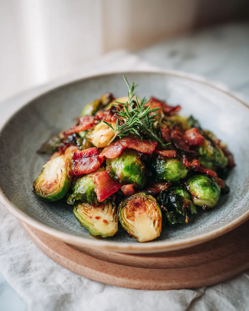 Maple Glazed Bacon Brussels Sprouts: A Sweet and Savory Sensation - Featured Image