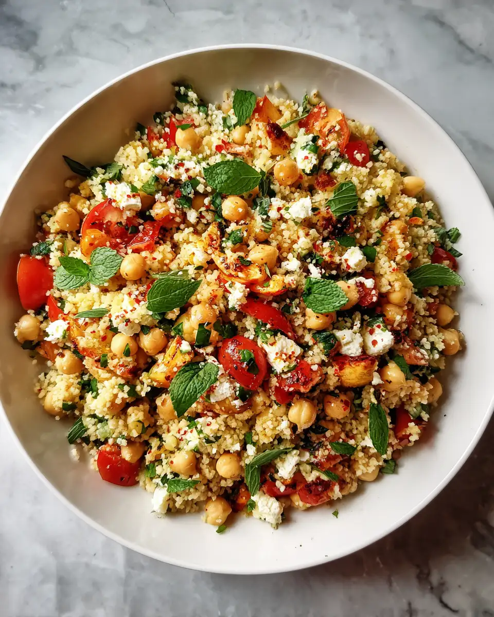 Final dish - Zesty Mediterranean Chickpea Couscous Salad: A Flavorful Journey in Every Bite