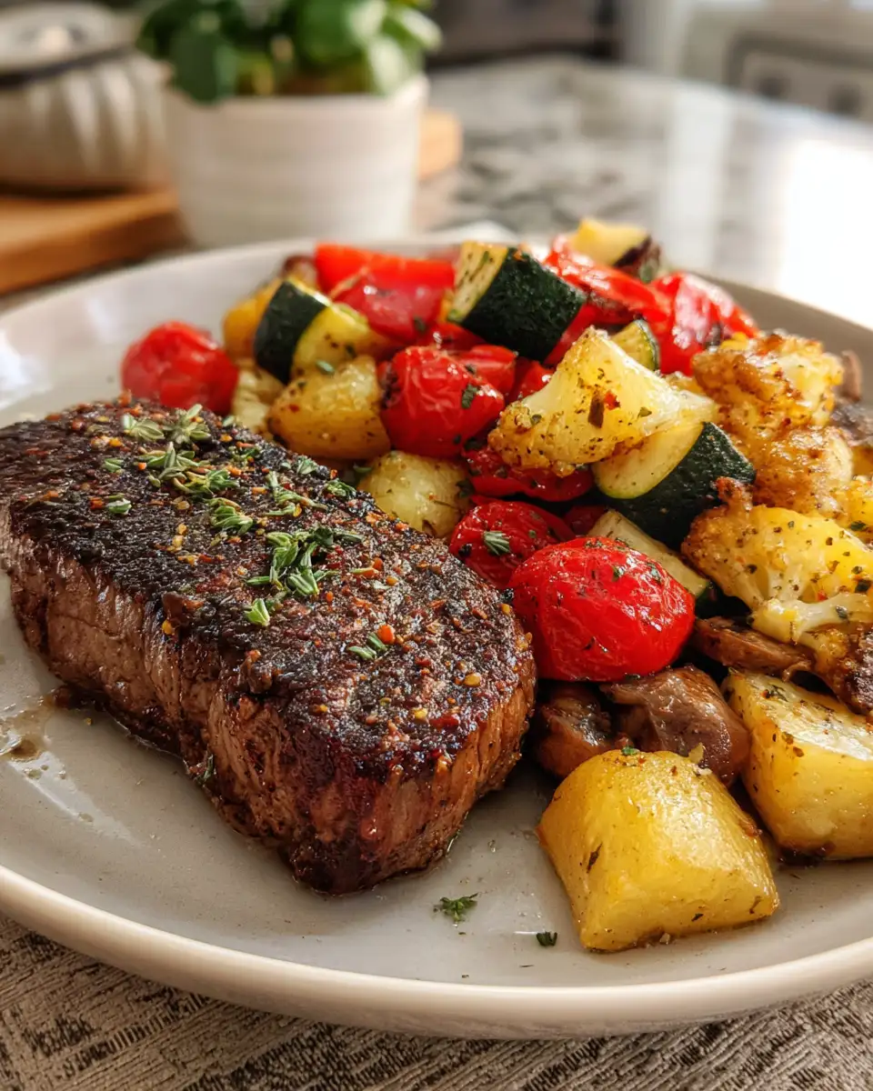 Sizzle and Simplicity: One Pan Steak and Veggies Masterpiece - Featured Image