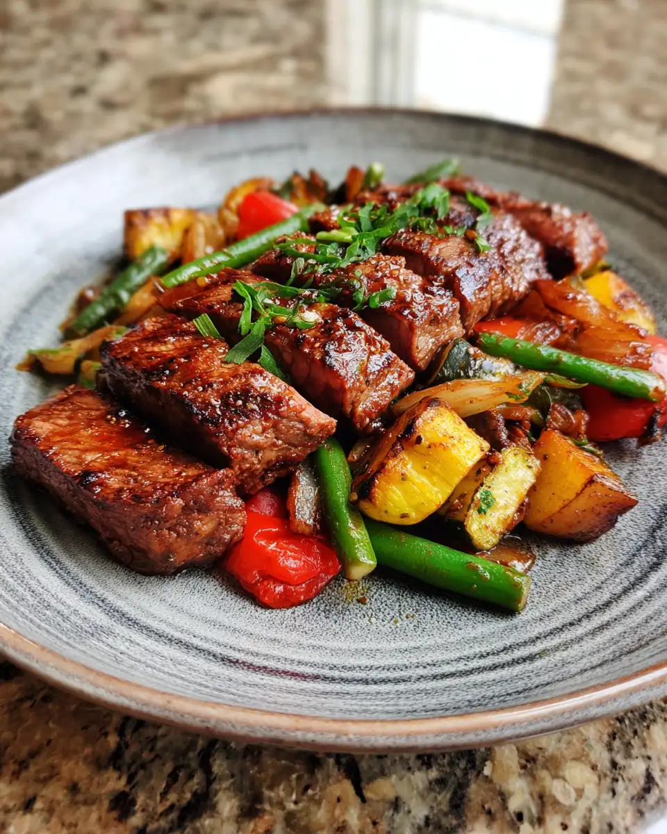 Sizzle and Simplicity: One Pan Steak and Veggies Masterpiece 6 Final dish - Sizzle and Simplicity: One Pan Steak and Veggies Masterpiece