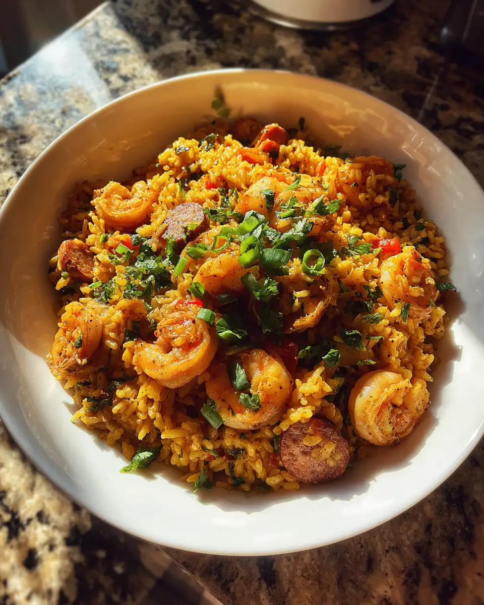 Savor the Simplicity: One Pot Shrimp and Sausage Jambalaya Magic - Featured Image